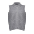 Geisha pullover sleeveless with zipper, mid grey